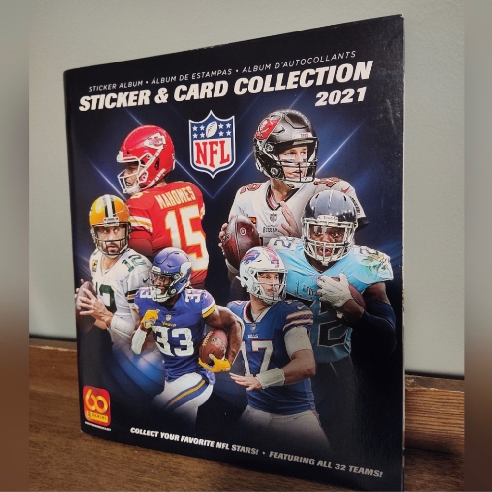 New NFL Football Sticker Book and Card Collection 2021